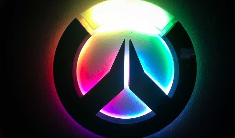 Add Overwatch to your wall with a 3D printed RGB logo ...